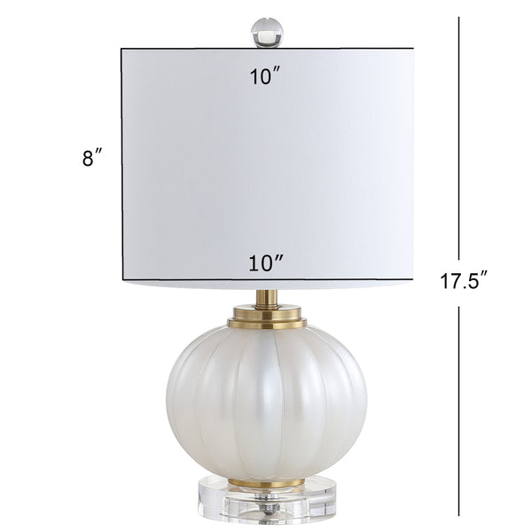 Dimension Image White/Brass Gold