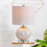 Broadway 17.5" Glass/Crystal LED Table Lamp