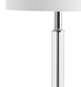 Okarito 19.5" Crystal Column/Metal LED Table Lamp Set 2