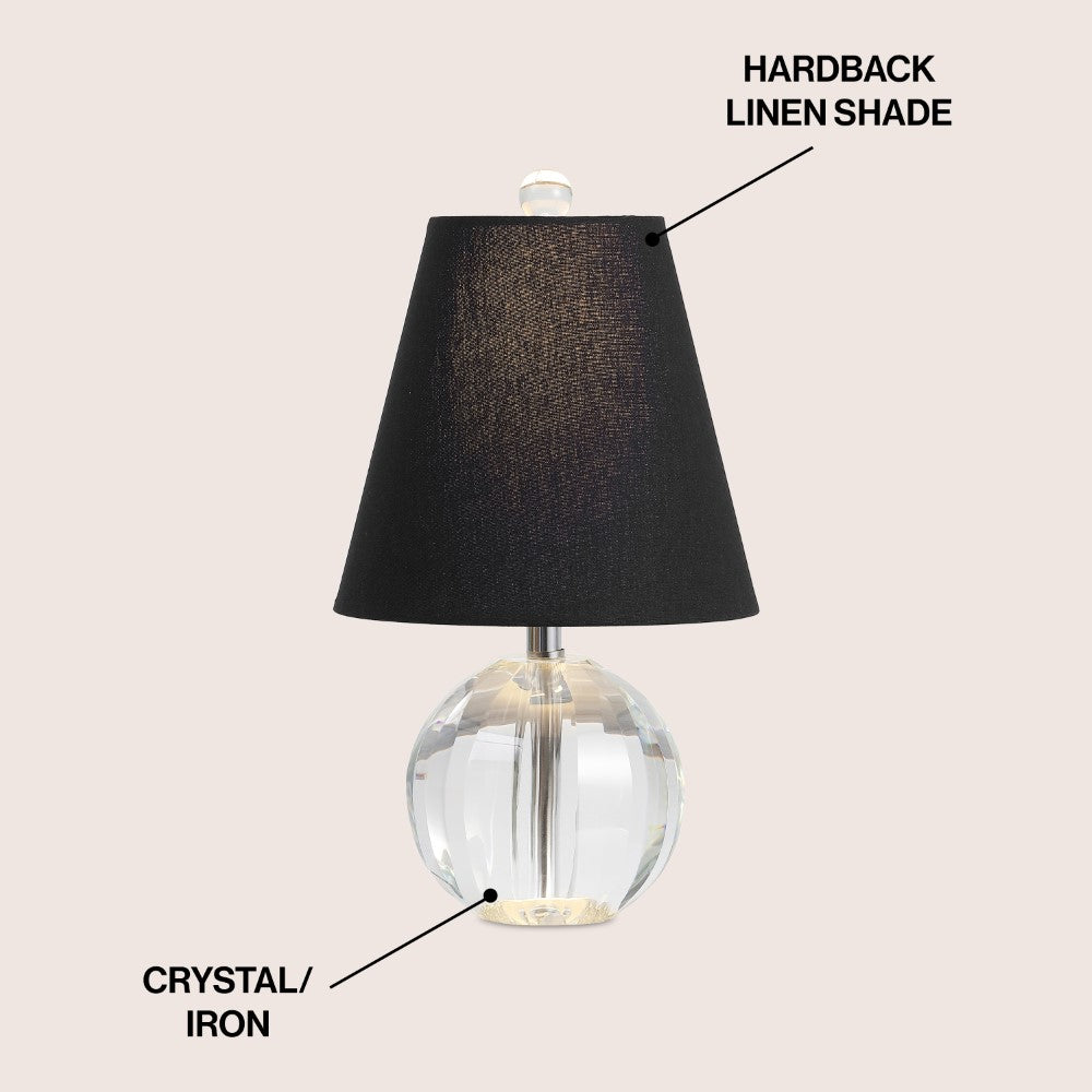 Northern 16" Crystal Ball/Metal LED Table Lamp