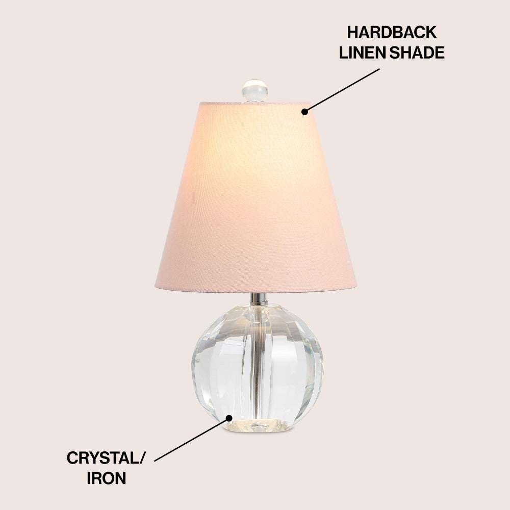 Northern 16" Crystal Ball/Metal LED Table Lamp