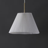 Savoy 14.25" 1-Light Classic French Country Iron LED Pendant with Pleated Shade