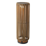 Billowy Modern Minimalist Faux Rattan Integrated Indoor/Outdoor LED Solar Powered Lantern