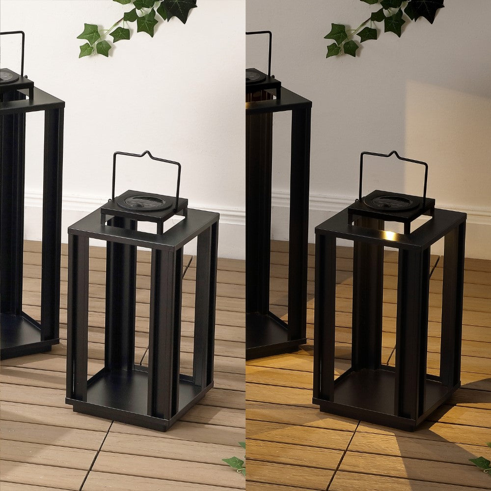 Latch Modern Industrial Integrated Indoor/Outdoor LED Solar Powered Lanterns