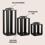 Latch Modern Industrial Integrated Indoor/Outdoor LED Solar Powered Lanterns