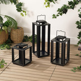 Latch Modern Industrial Integrated Indoor/Outdoor LED Solar Powered Lanterns