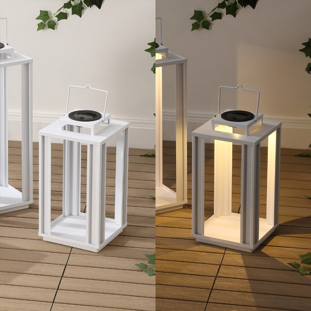 Latch Modern Industrial Integrated Indoor/Outdoor LED Solar Powered Lanterns