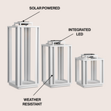 Latch Modern Industrial Integrated Indoor/Outdoor LED Solar Powered Lanterns