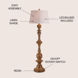 Nicolas 67" Resin LED Floor Lamp