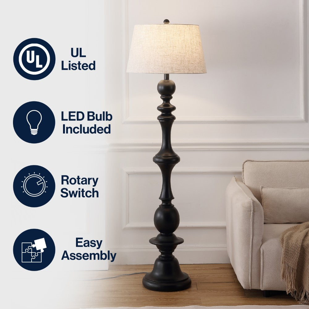 Nicolas 67" Resin LED Floor Lamp