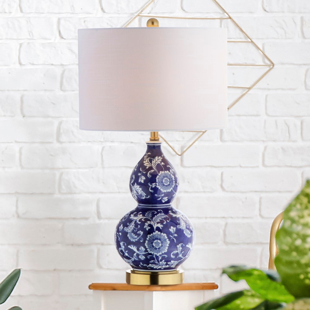Angie 27" Ceramic Chinoiserie LED Table Lamp