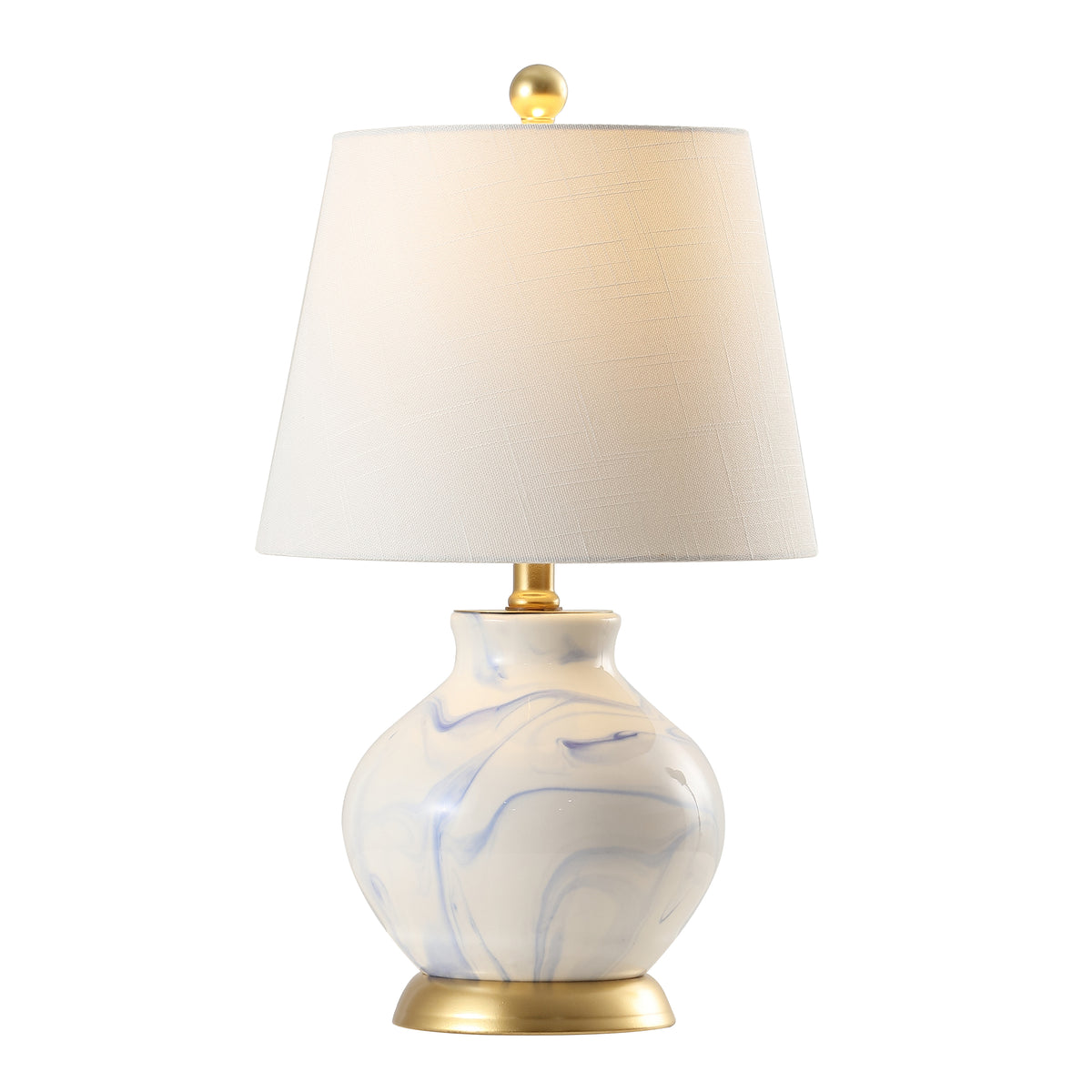 Skyler 20.5" Marbleized Ceramic LED Table Lamp