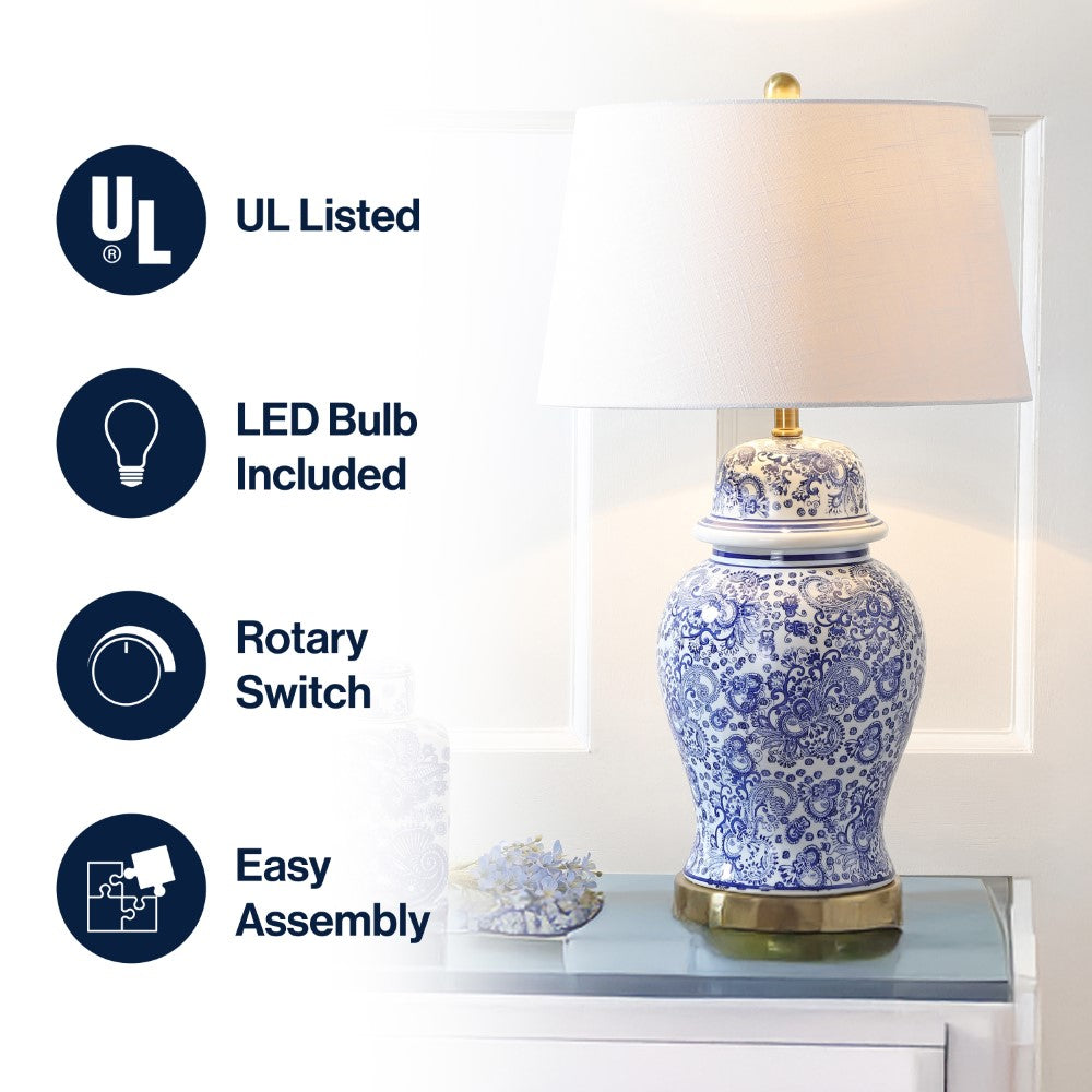 Fabian 29.5" Ceramic LED Table Lamp