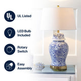 Fabian 29.5" Ceramic LED Table Lamp