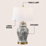 Fabian 29.5" Ceramic LED Table Lamp