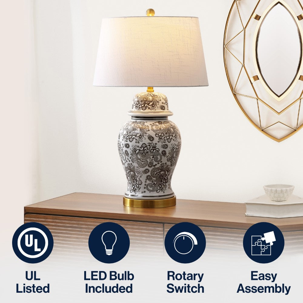 Fabian 29.5" Ceramic LED Table Lamp