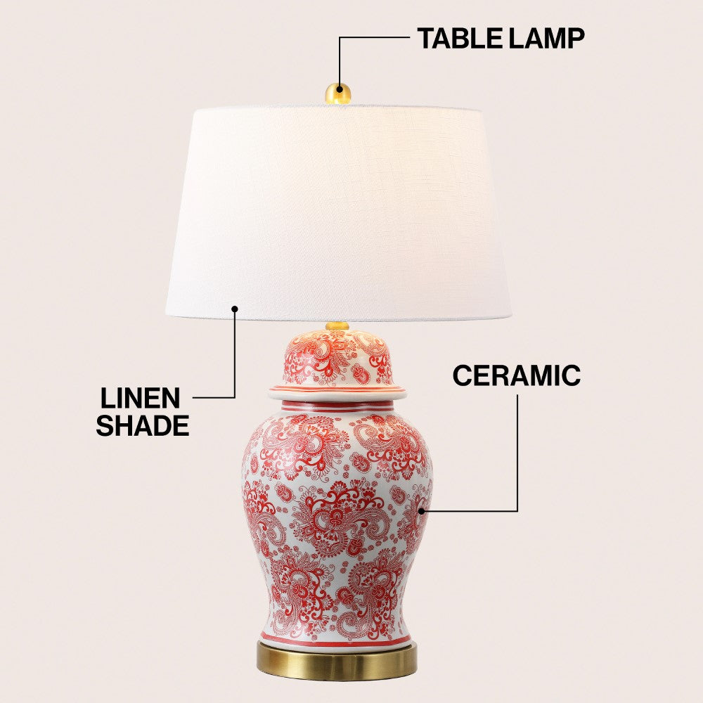 Fabian 29.5" Ceramic LED Table Lamp