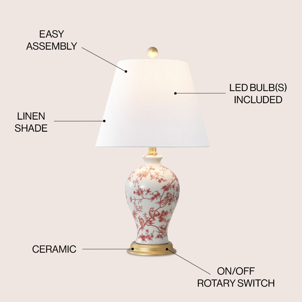 Mina 24" Floral LED Table Lamp