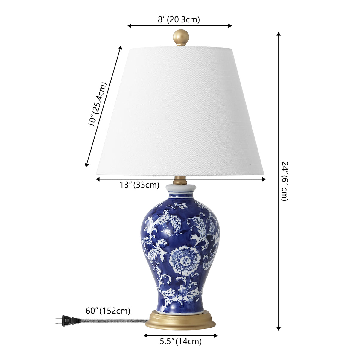 Mina 24" Floral LED Table Lamp