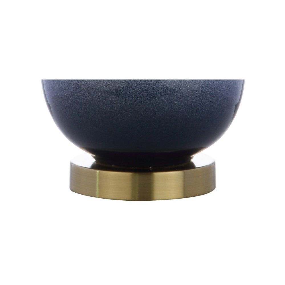 Joe 25" Ceramic/Brass LED Table Lamp