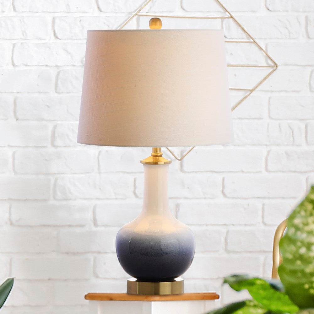 Joe 25" Ceramic/Brass LED Table Lamp