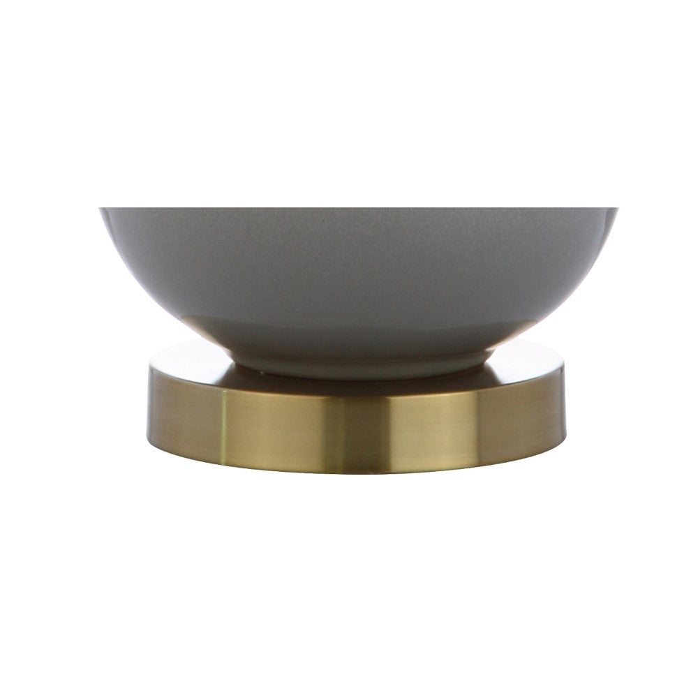 Joe 25" Ceramic/Brass LED Table Lamp