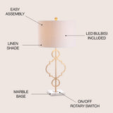 Billy 31" Metal LED Table Lamp