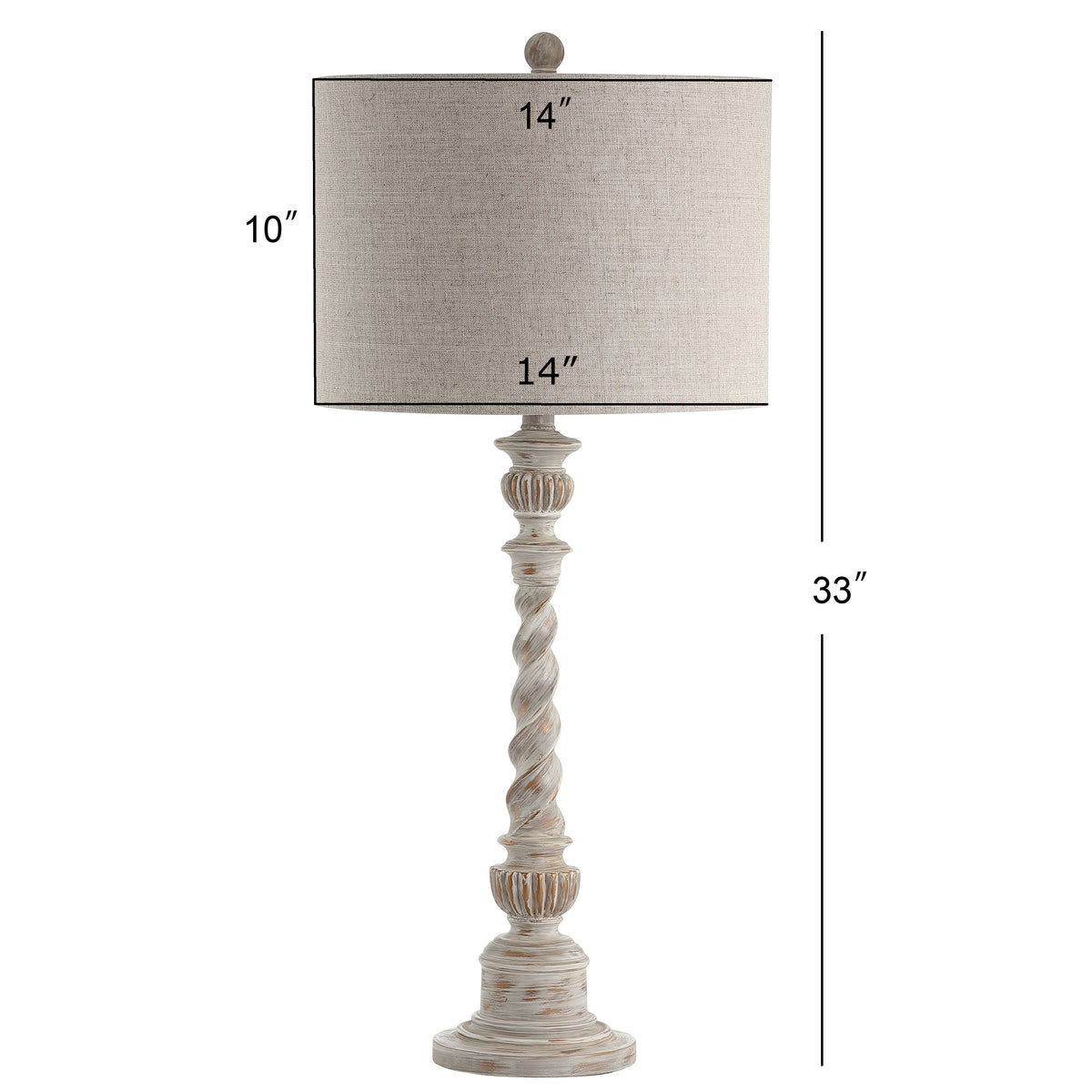 Franklin 33" Rustic Resin LED Table Lamp