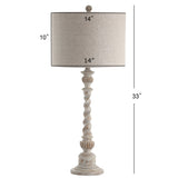 Franklin 33" Rustic Resin LED Table Lamp