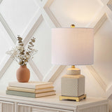Davion 21.5" Ceramic/Metal Ginger Jar LED Table Lamp