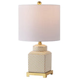 Davion 21.5" Ceramic/Metal Ginger Jar LED Table Lamp