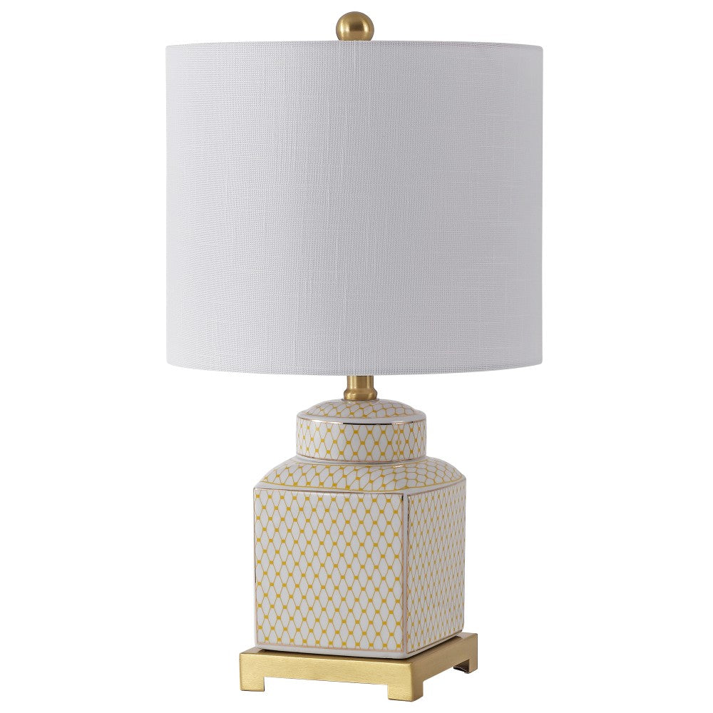 Davion 21.5" Ceramic/Metal Ginger Jar LED Table Lamp