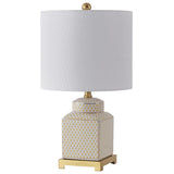 Davion 21.5" Ceramic/Metal Ginger Jar LED Table Lamp