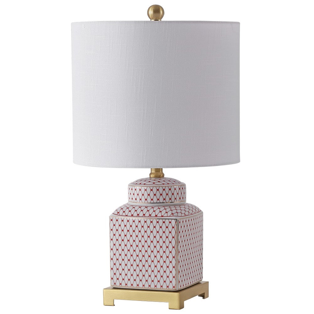 Davion 21.5" Ceramic/Metal Ginger Jar LED Table Lamp