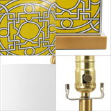 Koda 22" Ceramic/Metal Ginger Jar LED Table Lamp