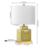 Koda 22" Ceramic/Metal Ginger Jar LED Table Lamp