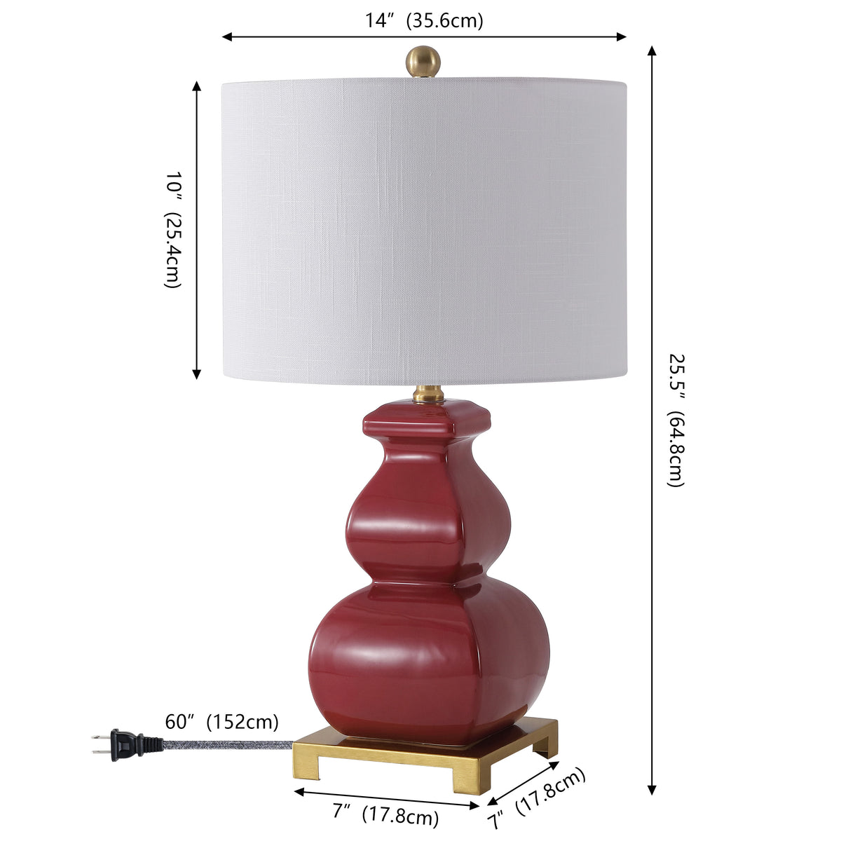 Grant 25.5" Ceramic LED Table Lamp