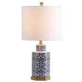 Sandra 23.5" Ginger Jar Ceramic/Metal LED Table Lamp
