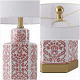 Sandra 23.5" Ginger Jar Ceramic/Metal LED Table Lamp