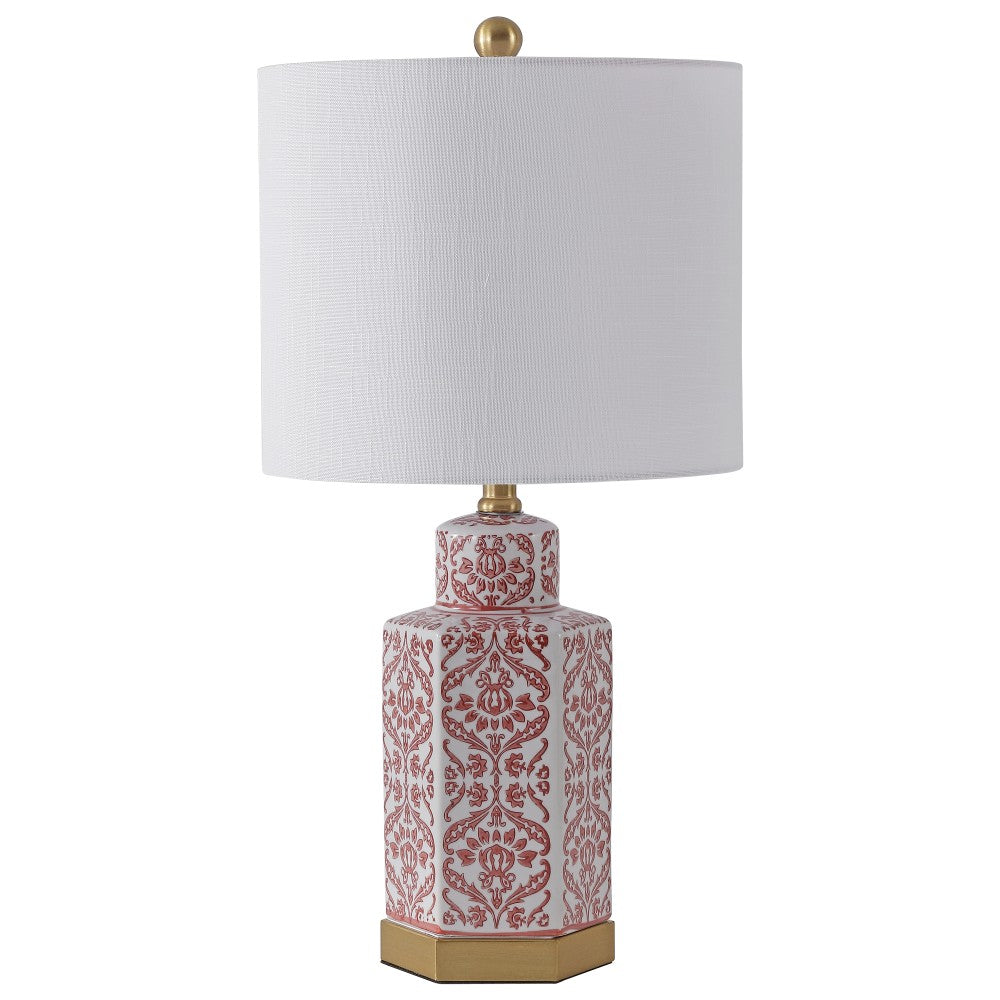 Sandra 23.5" Ginger Jar Ceramic/Metal LED Table Lamp