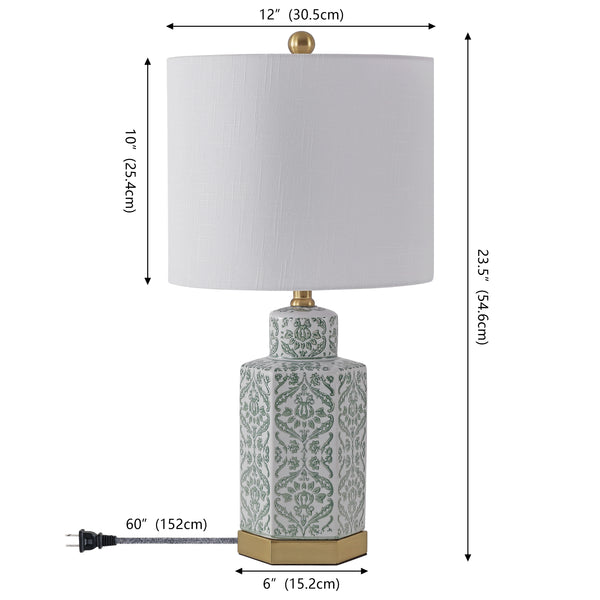 Dimension Image Green/White/Brass Gold