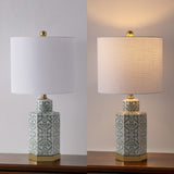 Sandra 23.5" Ginger Jar Ceramic/Metal LED Table Lamp