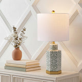 Sandra 23.5" Ginger Jar Ceramic/Metal LED Table Lamp