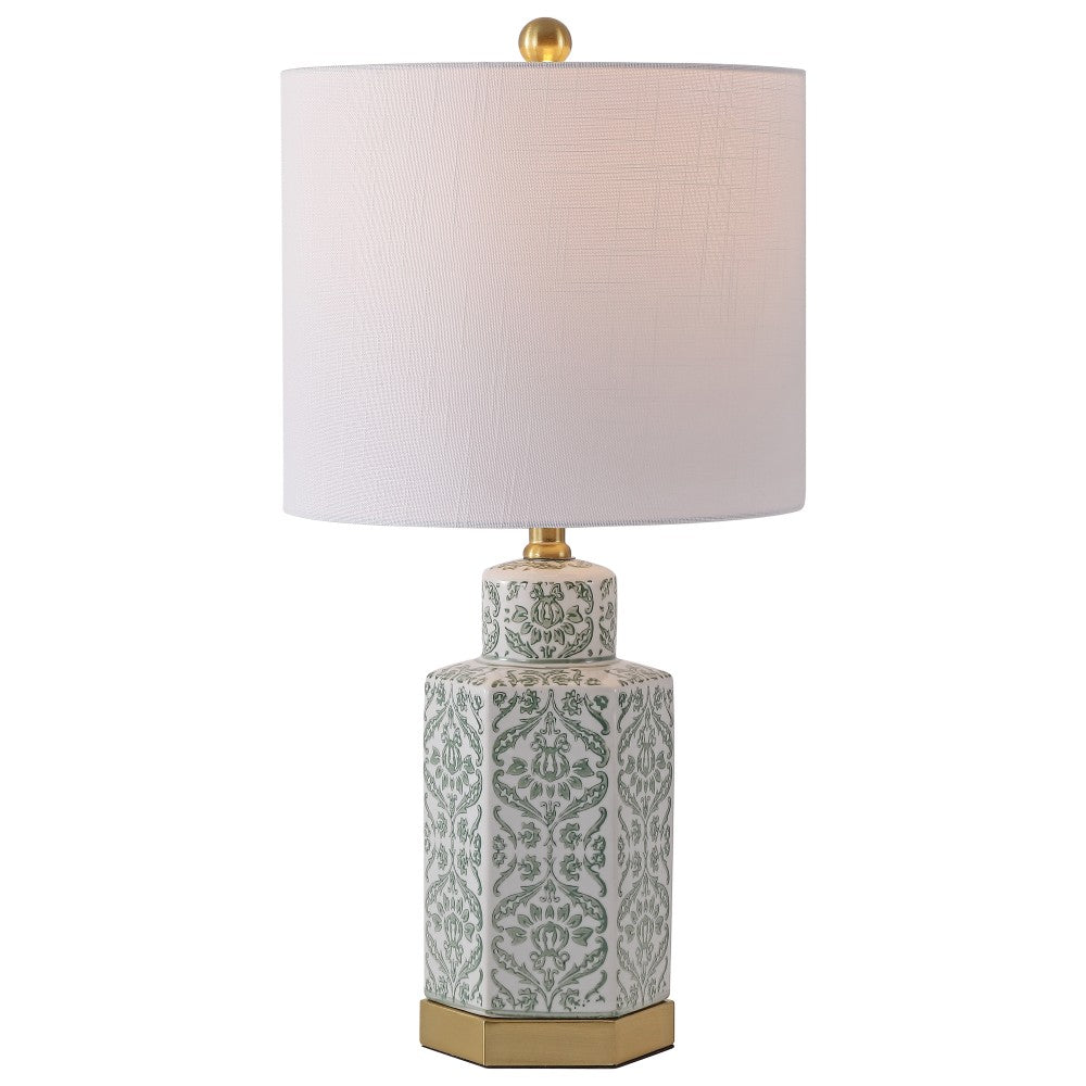 Sandra 23.5" Ginger Jar Ceramic/Metal LED Table Lamp
