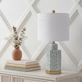 Sandra 23.5" Ginger Jar Ceramic/Metal LED Table Lamp
