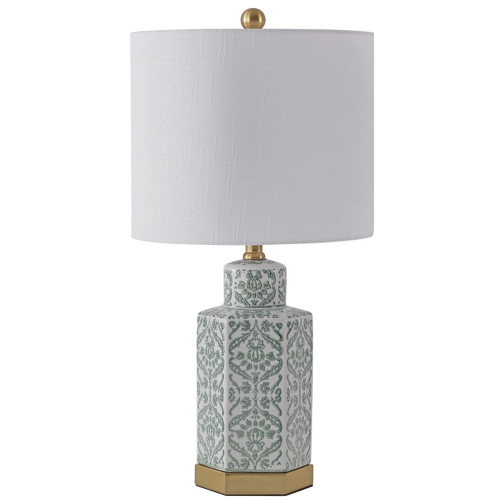 Sandra 23.5" Ginger Jar Ceramic/Metal LED Table Lamp