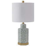 Sandra 23.5" Ginger Jar Ceramic/Metal LED Table Lamp