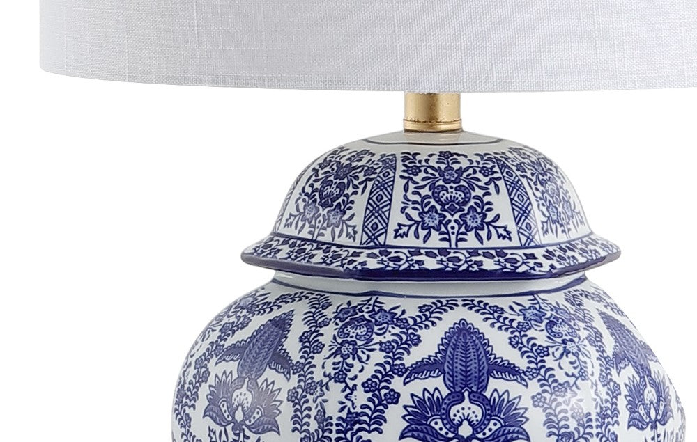 Janessa 25" Ginger Jar Ceramic/Metal LED Table Lamp