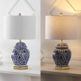 Janessa 25" Ginger Jar Ceramic/Metal LED Table Lamp
