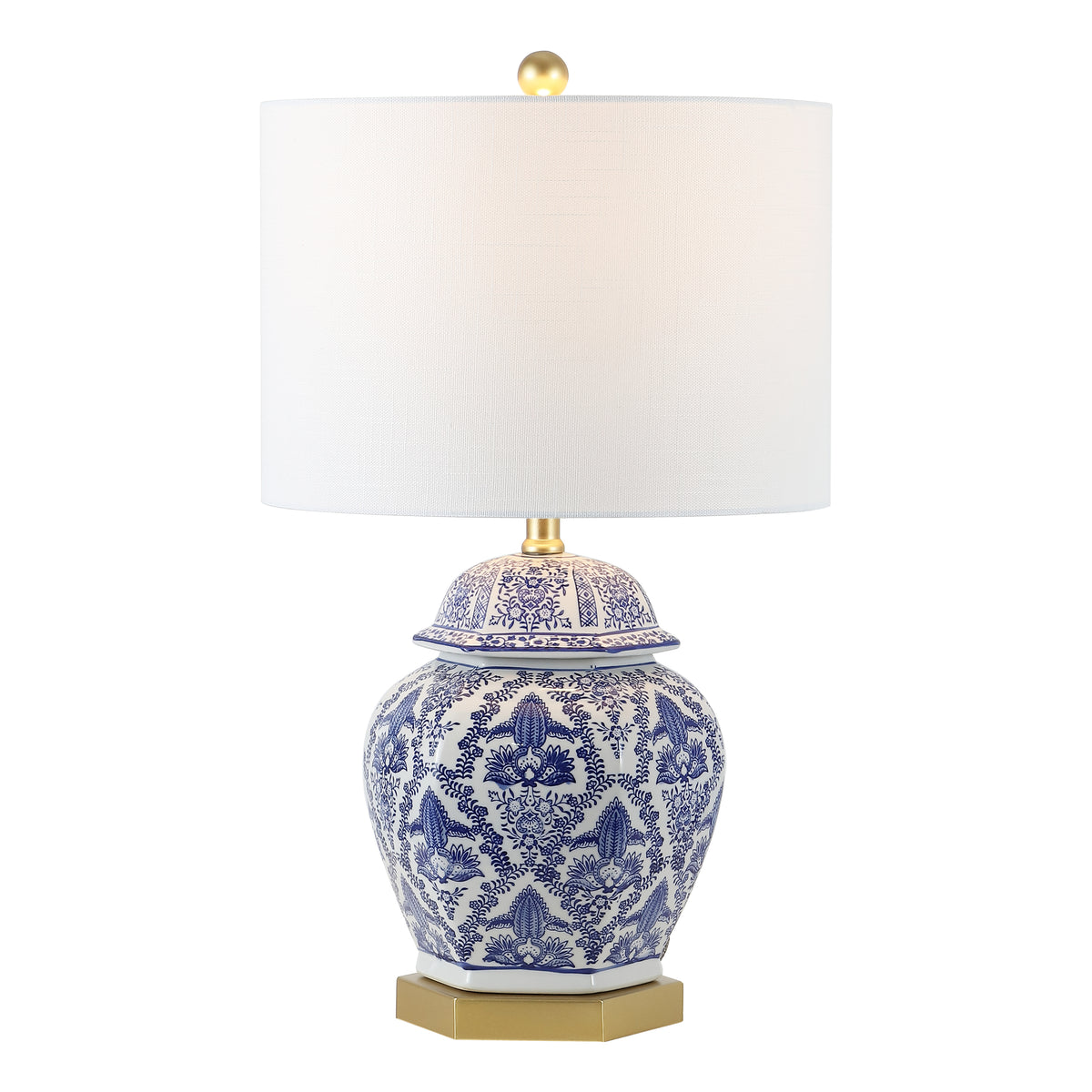 Janessa 25" Ginger Jar Ceramic/Metal LED Table Lamp